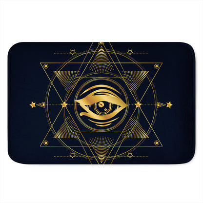 Geometric Eye of Providence Print Indoor Door Mat