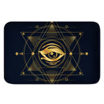 Geometric Eye of Providence Print Indoor Door Mat