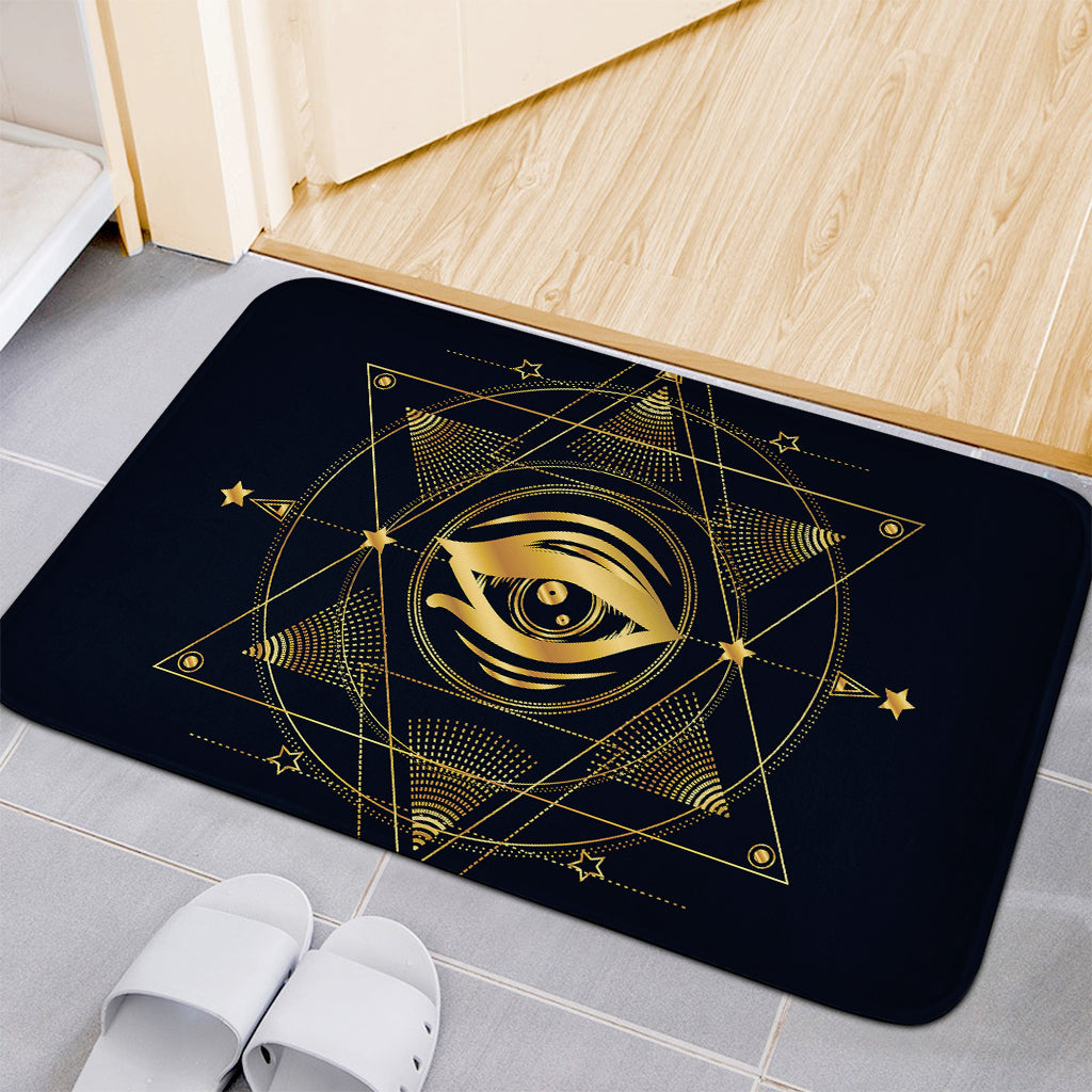 Geometric Eye of Providence Print Indoor Door Mat