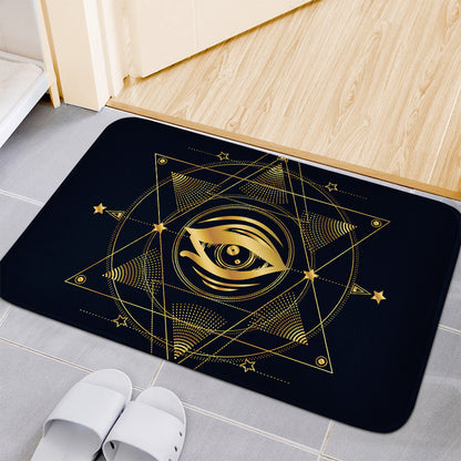Geometric Eye of Providence Print Indoor Door Mat