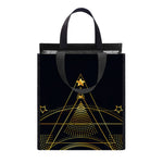Geometric Eye of Providence Print Insulated Lunch Tote