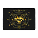 Geometric Eye of Providence Print Kitchen Mat