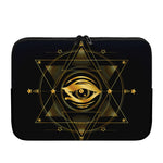 Geometric Eye of Providence Print Laptop Sleeve