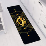 Geometric Eye of Providence Print Long Kitchen Mat