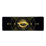 Geometric Eye of Providence Print Long Kitchen Mat