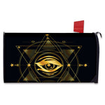 Geometric Eye of Providence Print Mailbox Cover