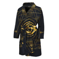 Geometric Eye of Providence Print Men's Bathrobe