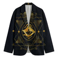 Geometric Eye of Providence Print Men's Blazer