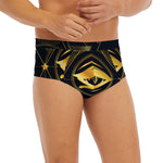 Geometric Eye of Providence Print Men's Briefs
