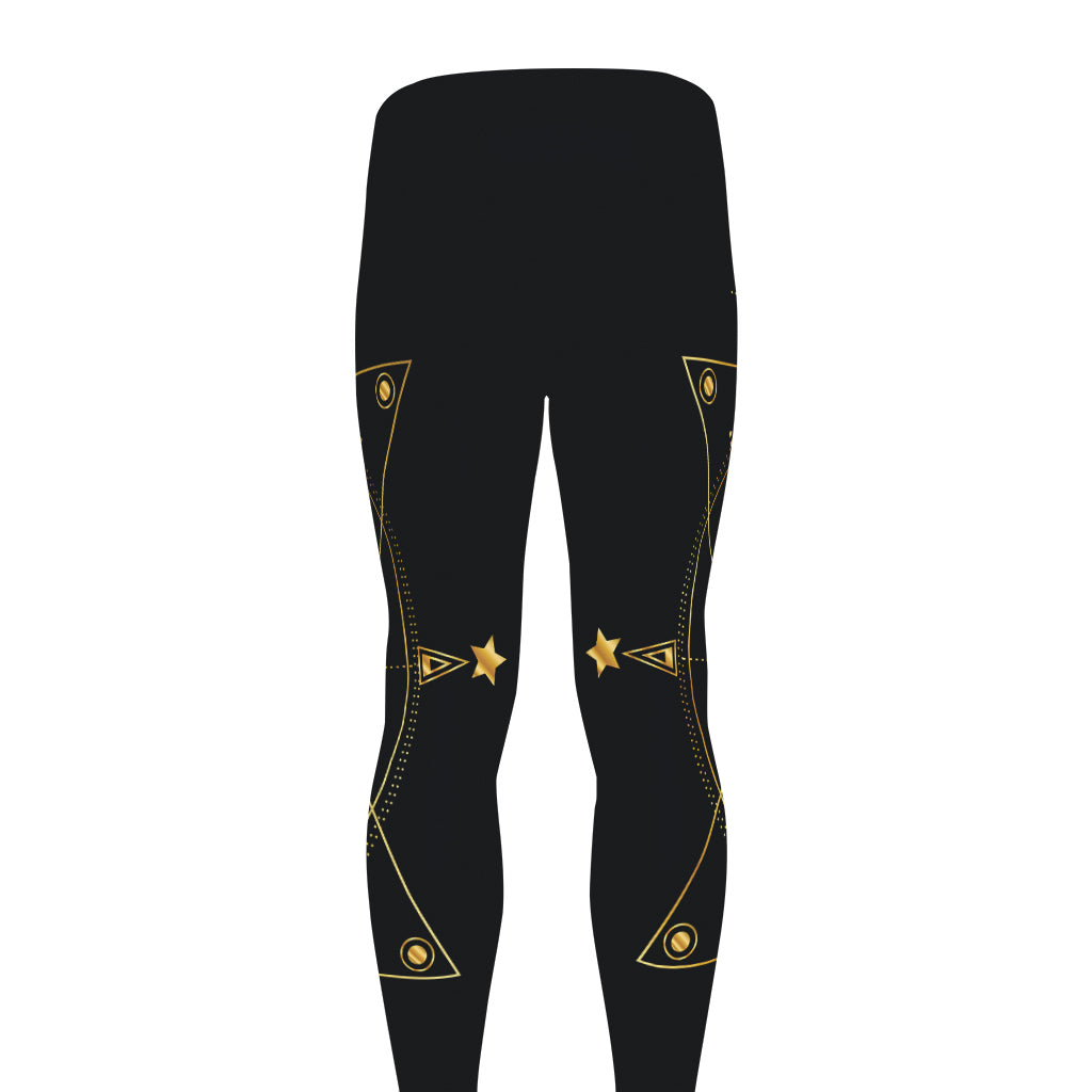 Geometric Eye of Providence Print Men's leggings