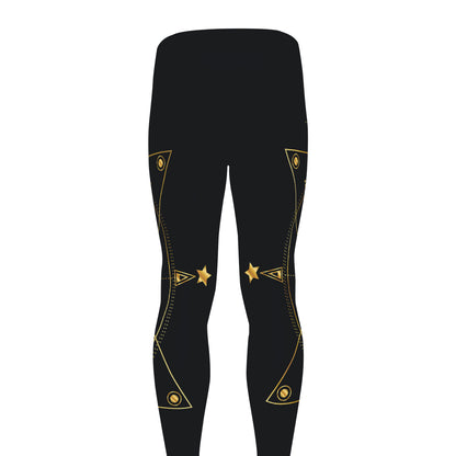 Geometric Eye of Providence Print Men's leggings