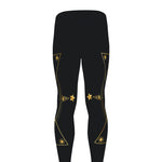 Geometric Eye of Providence Print Men's leggings