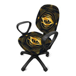 Geometric Eye of Providence Print Office Chair Cover