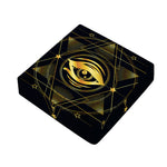 Geometric Eye of Providence Print Outdoor Seat Cushion Cover