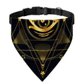 Geometric Eye of Providence Print Over The Collar Dog Bandana