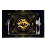 Geometric Eye of Providence Print Placemat