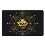 Geometric Eye of Providence Print Polyester Doormat