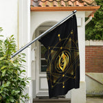 Geometric Eye of Providence Print Polyester Flag