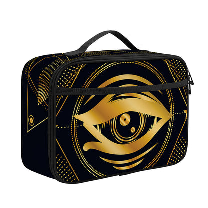 Geometric Eye of Providence Print Portable Lunch Bag
