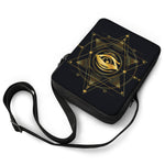 Geometric Eye of Providence Print Rectangular Crossbody Bag