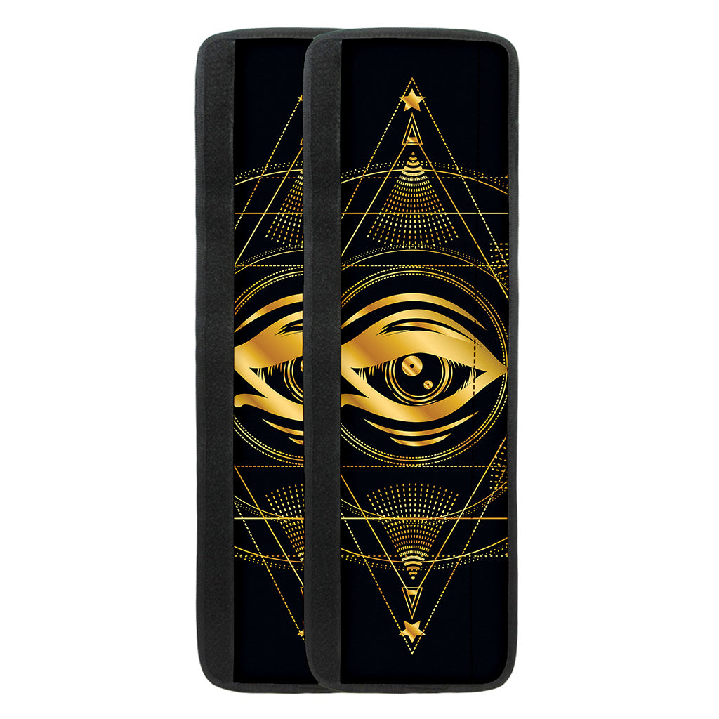 Geometric Eye of Providence Print Refrigerator Handle Covers