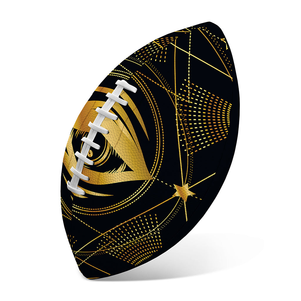 Geometric Eye of Providence Print Rugby Ball