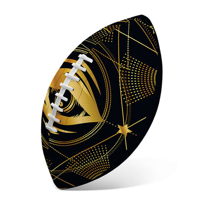 Geometric Eye of Providence Print Rugby Ball