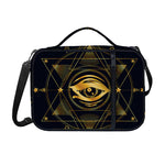 Geometric Eye of Providence Print Shoulder Strap Bible Bag