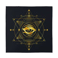 Geometric Eye of Providence Print Silk Bandana