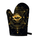 Geometric Eye of Providence Print Single Oven Mitt