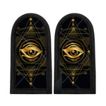 Geometric Eye of Providence Print Skillet Handle Cover