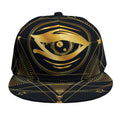 Geometric Eye of Providence Print Snapback Cap