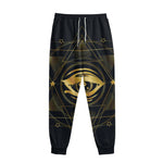 Geometric Eye of Providence Print Sweatpants