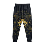 Geometric Eye of Providence Print Sweatpants