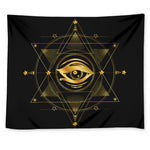 Geometric Eye of Providence Print Tapestry