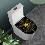 Geometric Eye of Providence Print Toilet Lid Cover