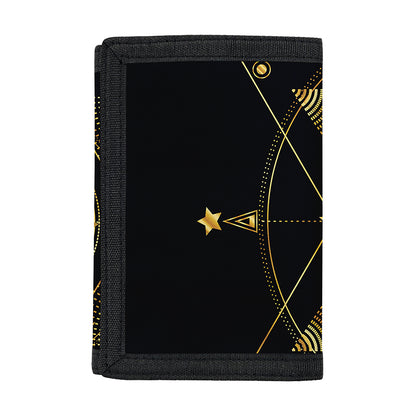 Geometric Eye of Providence Print Trifold Wallet