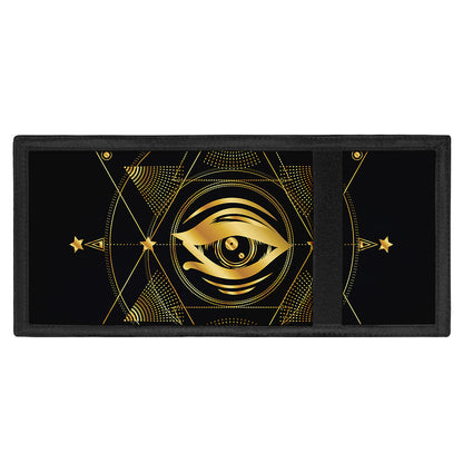 Geometric Eye of Providence Print Trifold Wallet