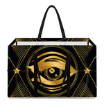 Geometric Eye of Providence Print Utility Tote Bag