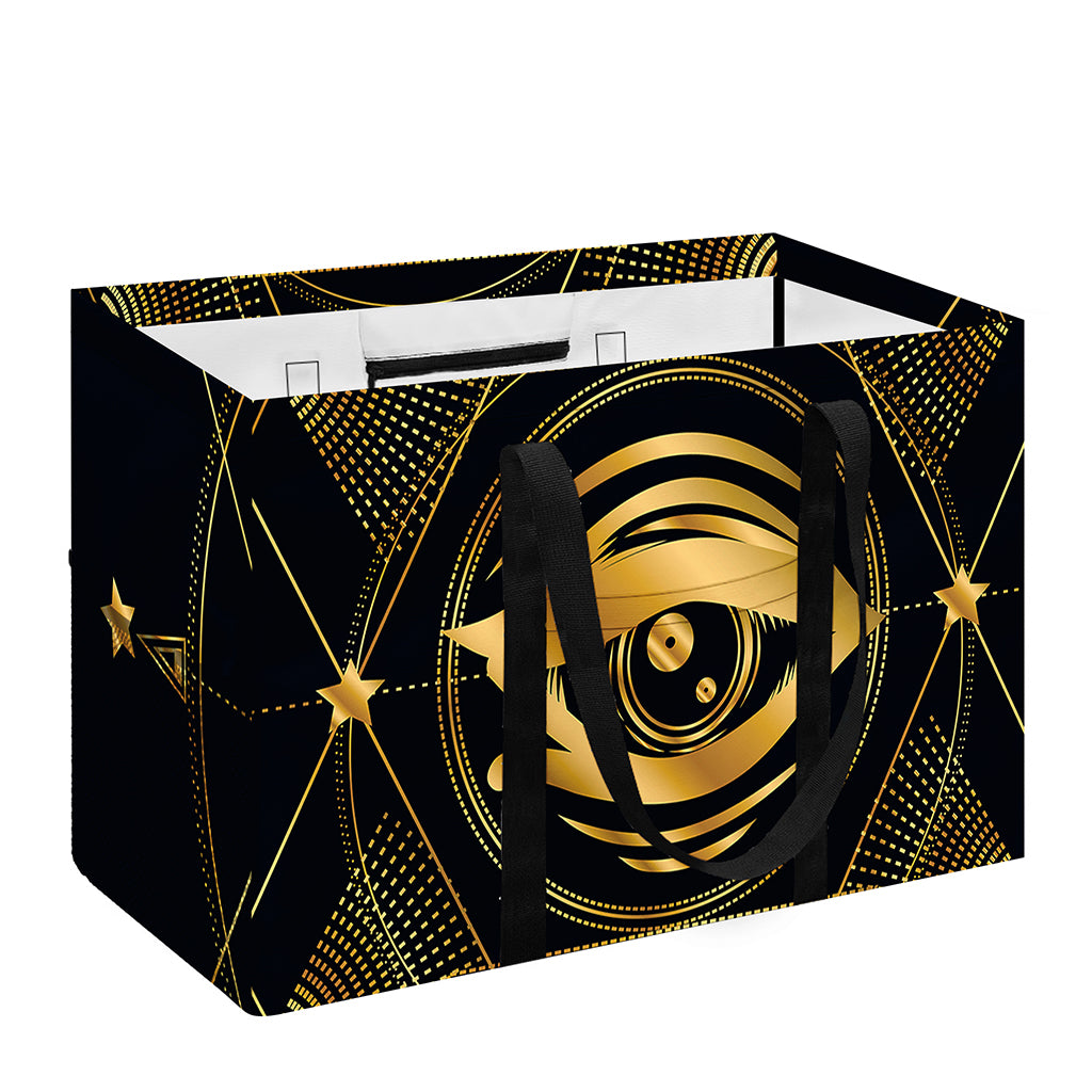 Geometric Eye of Providence Print Utility Tote Bag