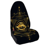 Geometric Eye of Providence Print Waterproof Car Seat Cover