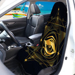 Geometric Eye of Providence Print Waterproof Car Seat Cover