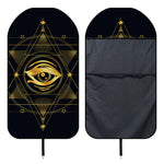 Geometric Eye of Providence Print Waterproof Car Seat Cover