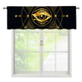 Geometric Eye of Providence Print Window Valance