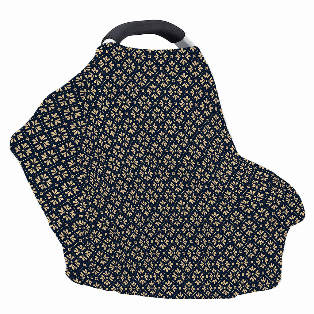Geometric Floral Print Baby Seat Cover