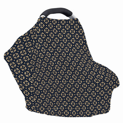 Geometric Floral Print Baby Seat Cover