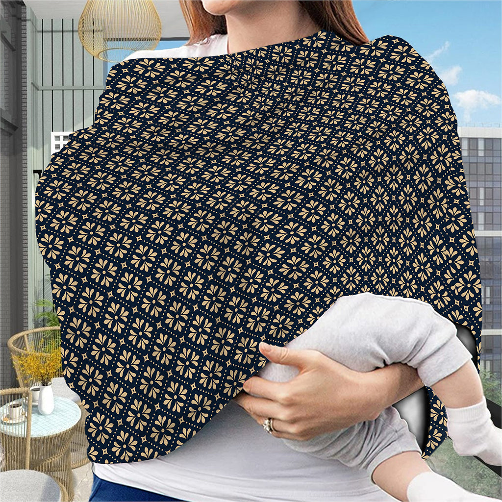 Geometric Floral Print Baby Seat Cover