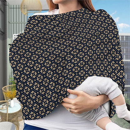 Geometric Floral Print Baby Seat Cover
