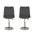 Geometric Floral Print Bar Stool Covers