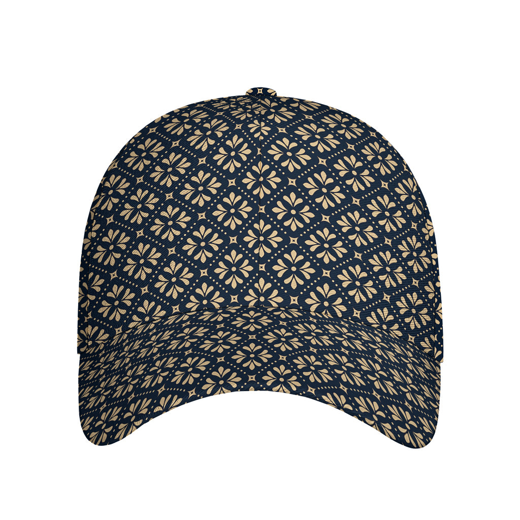 Geometric Floral Print Baseball Cap